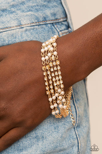 Paparazzi Jewelry Bracelet Experienced in Elegance - Gold