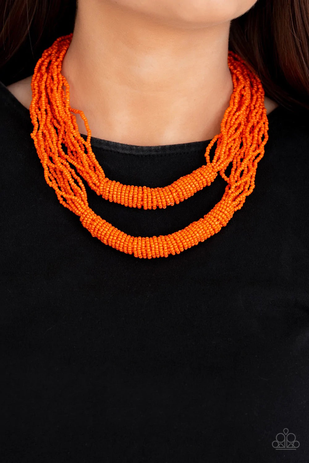 Paparazzi Jewelry Necklace Right As RAINFOREST - Orange