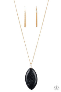 Paparazzi Jewelry Necklace Santa Fe Simplicity - Black