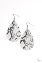 Load image into Gallery viewer, Paparazzi Jewelry Earrings Hiss, Hiss - White