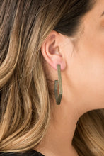 Load image into Gallery viewer, Paparazzi Jewelry Earrings  Geo Grand - Brass