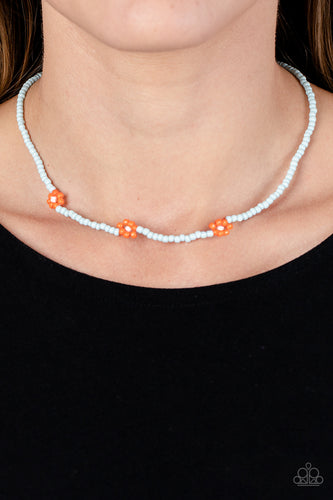 Paparazzi Jewelry Necklace Bewitching Beading - Orange