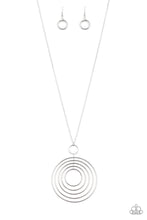 Load image into Gallery viewer, Paparazzi Jewelry Necklace Running Circles In My Mind Silver