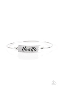 Paparazzi Jewelry Bracelet Hustle Hard - Silver