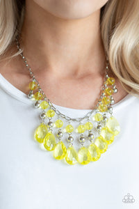 Paparazzi Jewelry Necklace Beauty School Drop Out - Yellow