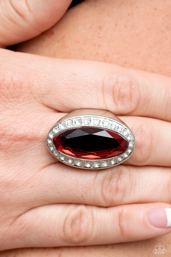 Paparazzi Jewelry Ring Believe in Bling - Red