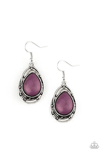Paparazzi Jewelry Earrings Abstract Anthropology - Purple