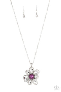 Paparazzi Jewelry Necklace BLOOM Shaka-Laka - Purple