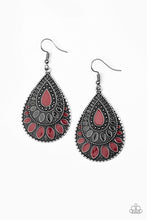 Load image into Gallery viewer, Paparazzi Jewelry Earrings Westside Wildside - Red