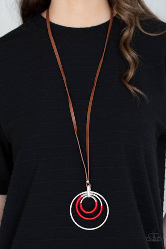 Paparazzi Jewelry Necklace Hypnotic Happenings - Red