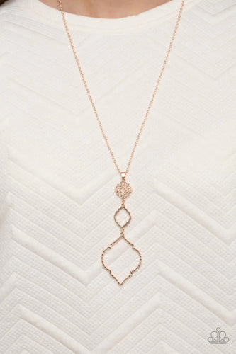 Paparazzi Exclusive Necklace Marrakesh Mystery - Rose Gold