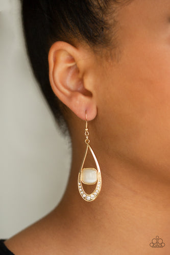 Paparazzi Jewelry Earrings The Greatest GLOW On Earth - Gold