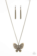 Load image into Gallery viewer, Paparazzi Jewelry Necklace Butterfly Boutique - Brass