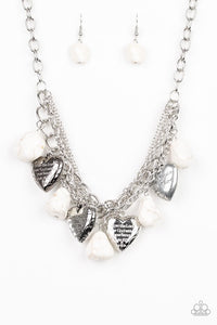 Paparazzi Jewelry Necklace Change Of Heart - White