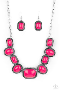 Paparazzi Jewelry Necklace Lets Get Loud - Pink
