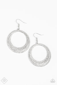 Paparazzi Jewelry Earrings Very Victorious White