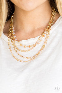 Paparazzi Jewelry Necklace  Extravagant Elegance - Gold