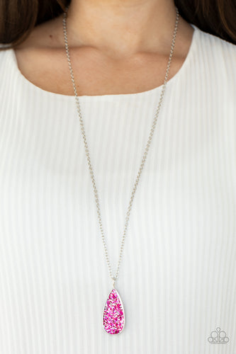 Paparazzi Jewelry Necklace Daily Dose of Sparkle Pink