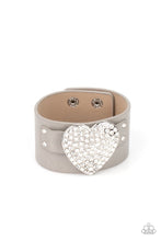 Load image into Gallery viewer, Paparazzi Jewelry Necklace Heartbreakingly Blingy/Flauntable Flirt Bracelet- Silver