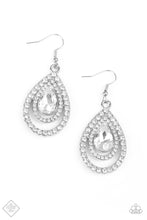 Load image into Gallery viewer, Paparazzi Jewelry Earrings So The Story GLOWS - White