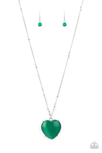 Paparazzi Jewelry Necklace Warmhearted Glow Green