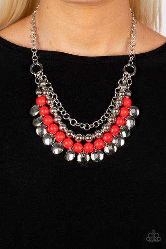 Paparazzi Jewelry Necklace Leave Her Wild - Red