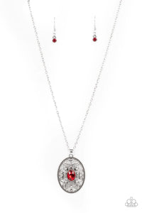 Paparazzi Exclusive Necklace Sonata Swing - Red