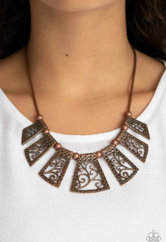 Paparazzi Jewelry Necklace Vintage Vineyard - Copper