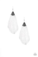 Load image into Gallery viewer, Paparazzi Jewelry Earrings Tassel Temptress - White