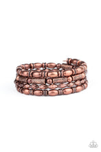 Load image into Gallery viewer, Paparazzi Jewelry Bracelet Texture Throwdown - Copper