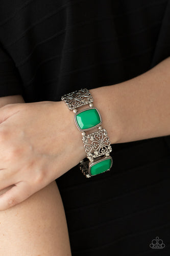 Paparazzi Jewelry Bracelet Colorful Coronation - Green