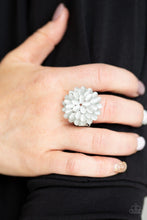 Load image into Gallery viewer, Paparazzi Jewelry Ring Bloomin Bloomer - White