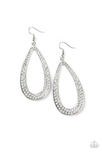Load image into Gallery viewer, Paparazzi Jewelry Earrings Diamond Distraction - White