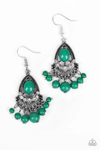 Paparazzi Jewelry Earrings Floating On HEIR - Green