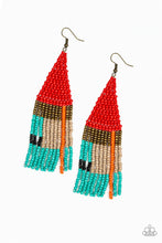 Load image into Gallery viewer, Paparazzi Jewelry Earrings Beaded Boho - Red