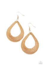 Load image into Gallery viewer, Paparazzi Jewelry Earrings A Hot MESH - Gold
