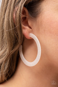 Paparazzi Jewelry Earrings HAUTE Tamale - White