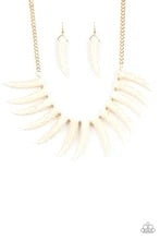 Load image into Gallery viewer, Paparazzi Jewelry Necklace Tusk Tundra - White