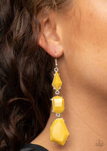 Load image into Gallery viewer, Paparazzi Jewelry Earrings Geo Getaway - Yellow