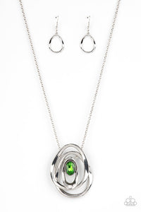 Paparazzi Jewelry Necklace Luminous Labyrinth - Green