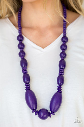 Paparazzi Jewelry Wooden Summer Breezin Purple