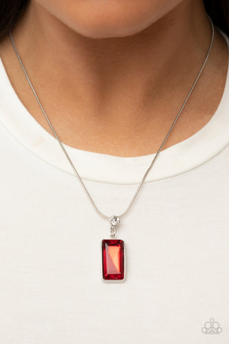 Paparazzi Jewelry Necklace Cosmic Curator - Red
