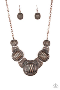 Paparazzi Jewelry Necklace Prehistoric Powerhouse - Copper