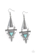 Load image into Gallery viewer, Paparazzi Jewelry Earrings El Paso Edge - Blue