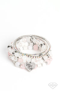 Paparazzi Jewelry Bracelet Optimistic Opulence - Pink