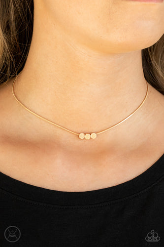 Paparazzi Jewelry Necklace Dynamically Dainty - Gold