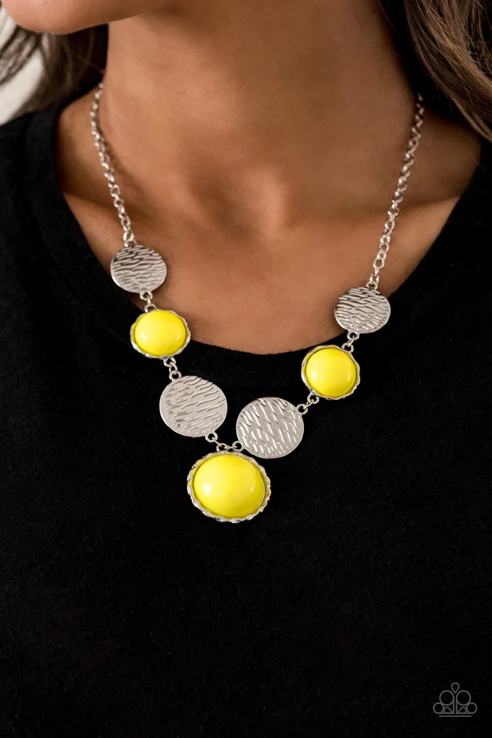 Paparazzi Jewelry Necklace Bohemian Bombshell - Yellow