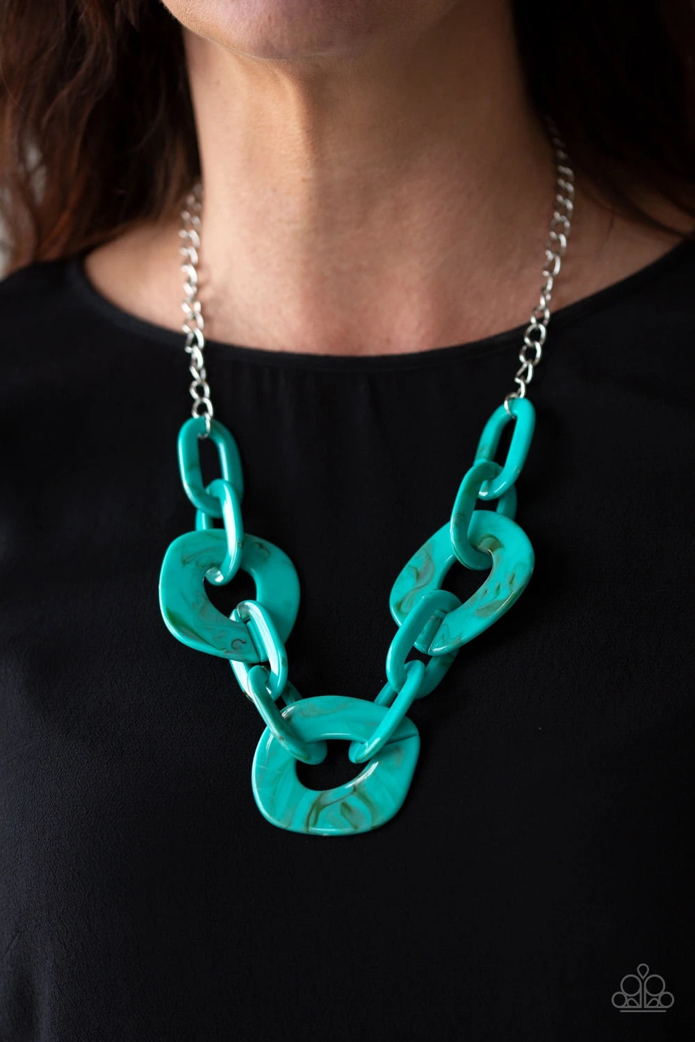 Paparazzi Jewelry Necklace Courageously Chromatic - Blue