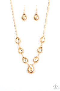 Paparazzi Jewelry Necklace Socialite Social Gold