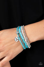 Load image into Gallery viewer, Paparazzi Jewelry Bracelet Teenage DREAMER - Blue